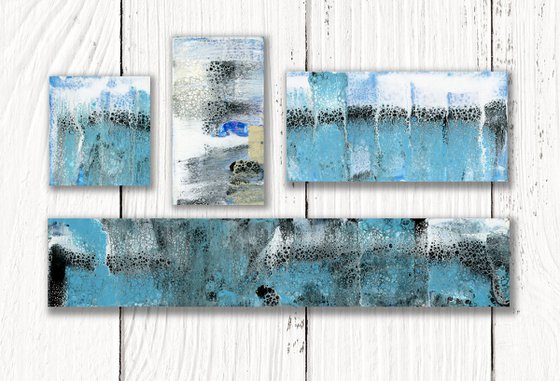 A Creative Soul Collection 4 - 4 Small Abstract Paintings by Kathy Morton Stanion