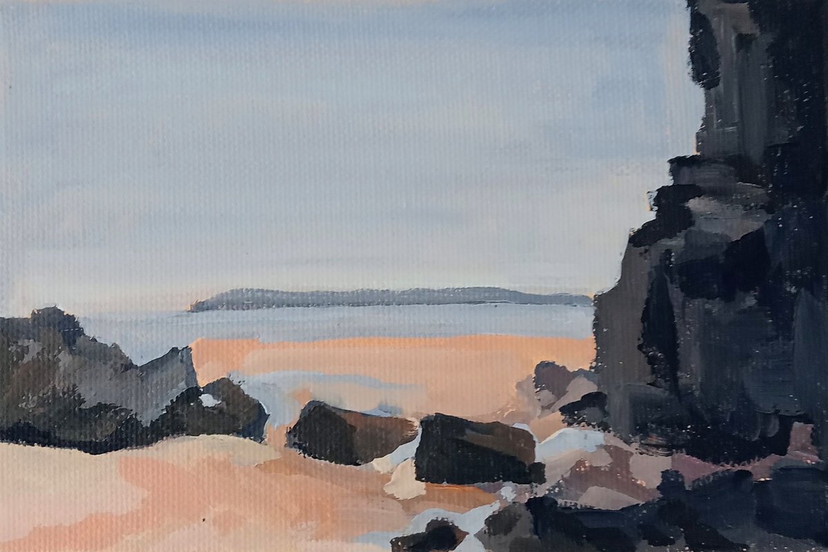 Postcard From Rhossili Bay, Wales By Sarah Adams, 6 X 4, Artwork For Sale On Artfinder