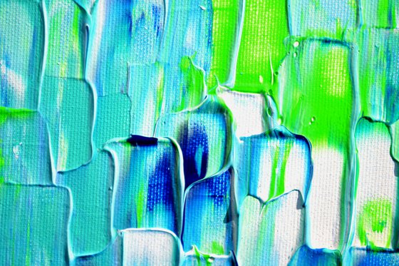 Relief Blue 32 - Large Abstract Ocean