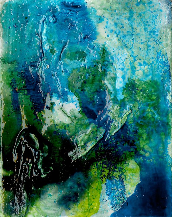 Ethereal Dream Collection 2 - 3 Small Mixed Media Paintings by Kathy Morton Stanion