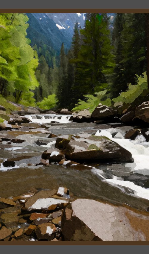 MOUNTAIN STREAM 3826 by Joe McHarg