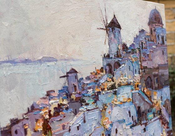 Santorini, Greece - Original landscape painting