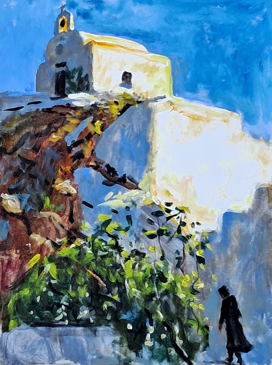  White Chapel By Dimitris Voyiazoglou, 17 X 20, Artwork For Sale On Artfinder