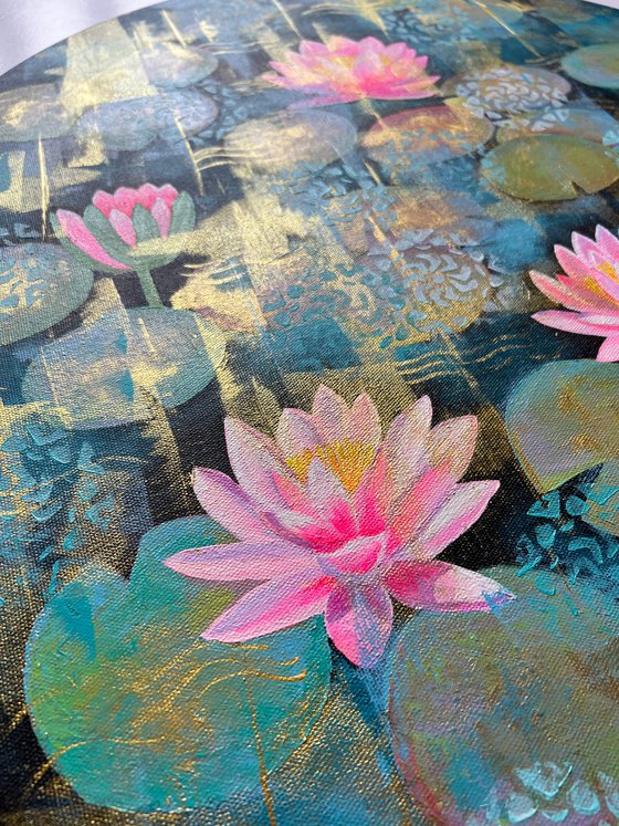 Turquoise water lilies ! Dhoop Chaanv