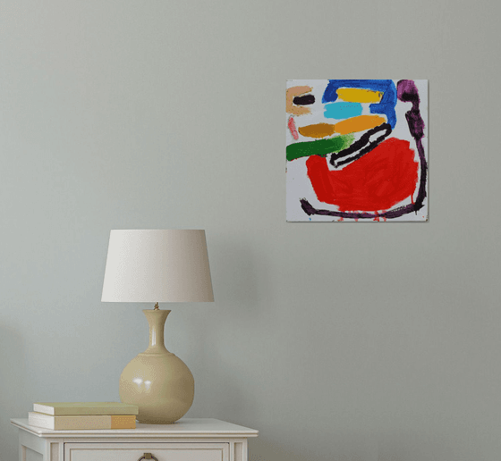 Composition on white