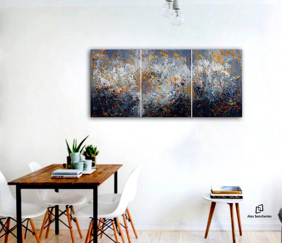 150x75cm. / abstract painting / Abstract 1142