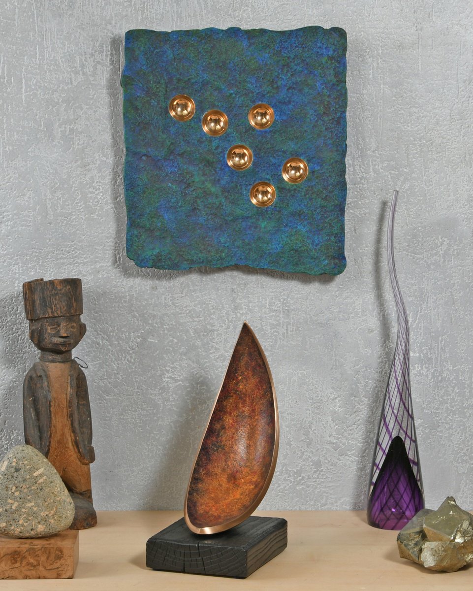 Organic Bronze Sculpture , Circles Of Time By Philip Hearsey, 12 X 13, Artwork For Sale On Artfinder