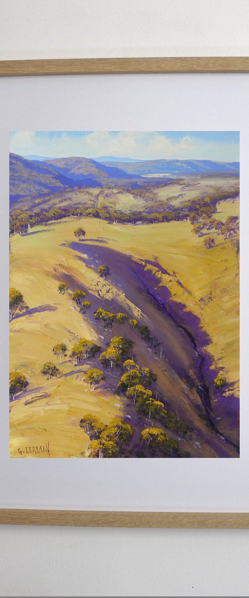 Golden Light over the Megalong Valley by Graham Gercken
