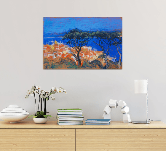 St Tropez through the trees