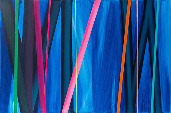 Abstract Spectrum in Blue 5 (AV Art)