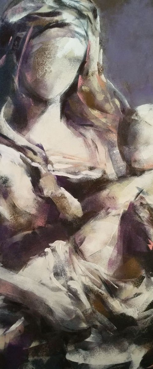 Madonna and child 4 by Marina Del Pozo