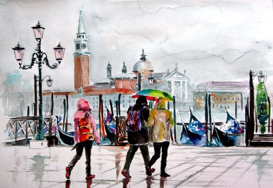 Rainy day in Venice