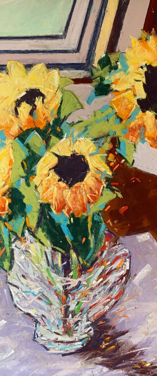 Skylight Sunflowers by Andrew Moodie