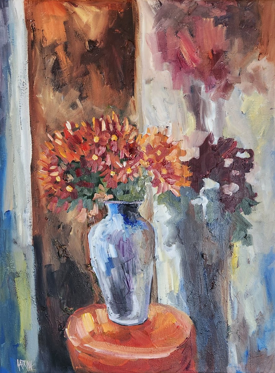 Bouquet of Orange - Still Life - Floral by Katrina Case