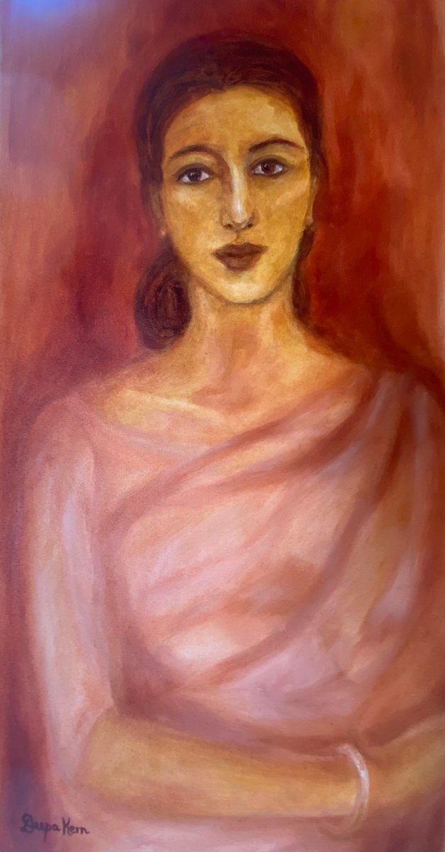 Portrait of a Pensive Woman by Deepa Kern