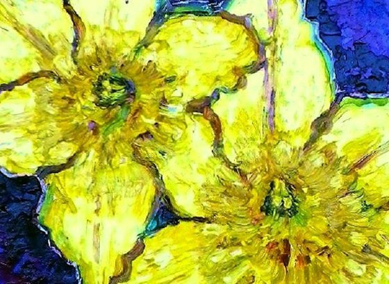Two daffodils