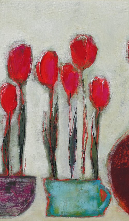 Time for the tulips to bloom. by Tatjana Auschew