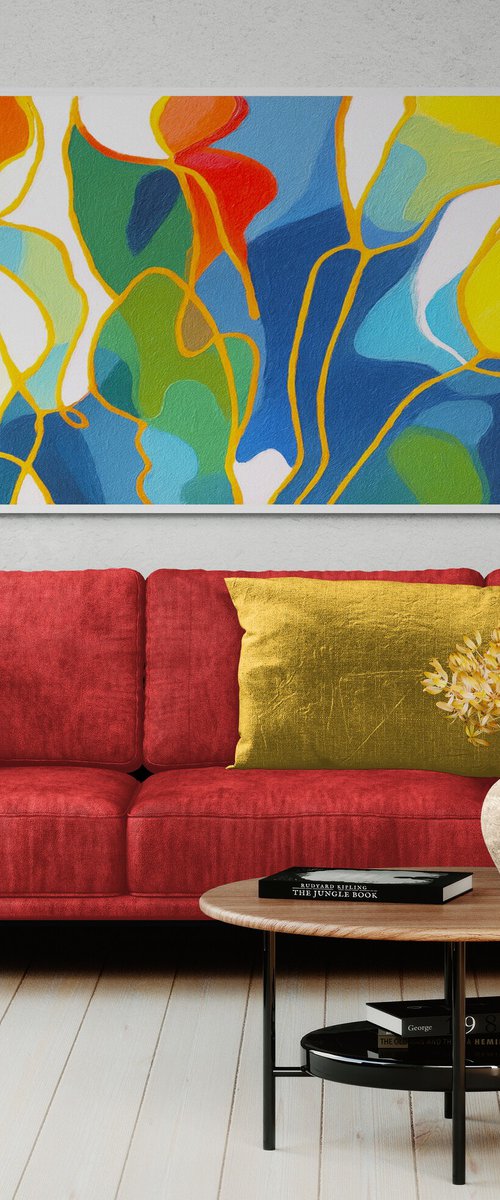 Jazz Style Flowers #7 by V+V Kniazievi