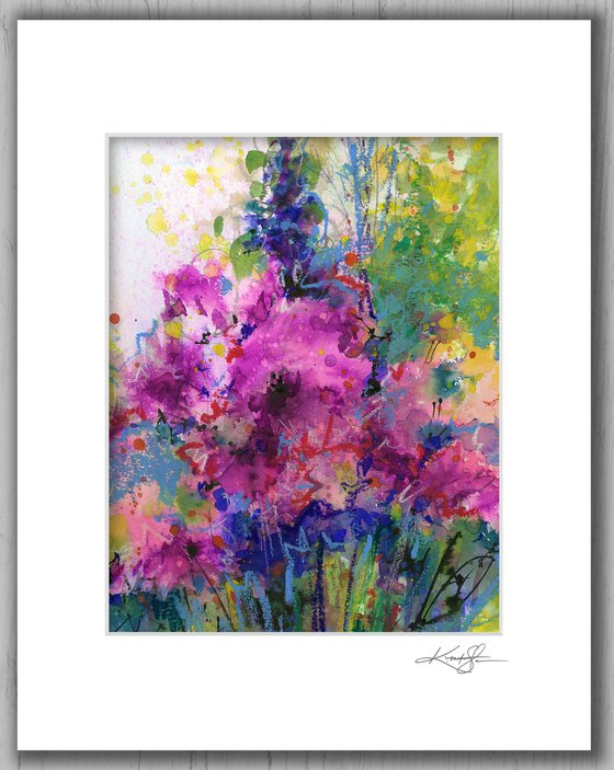 Dancing Among The Blooms 3 - Flower Painting by Kathy Morton Stanion