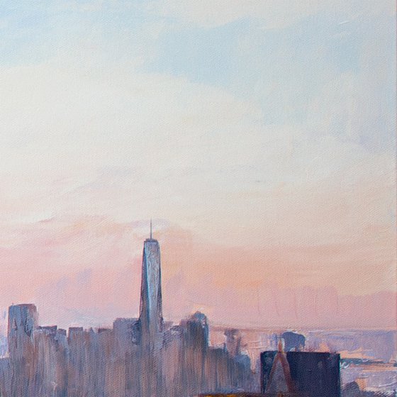 New York, Chrysler Building | Original acrylic painting canvas