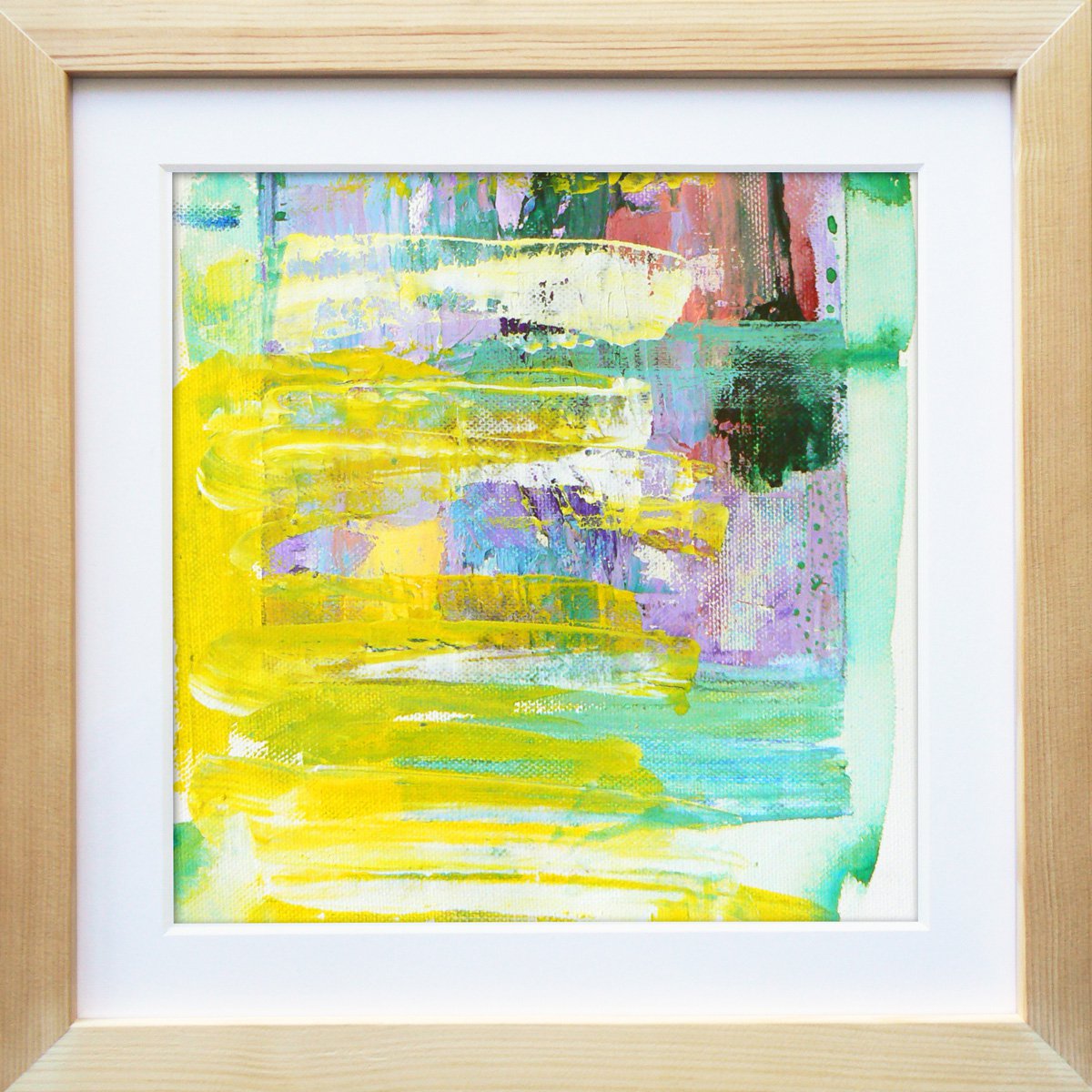 Framed ready to hang original abstract - abstract on canvas by Carolynne Coulson