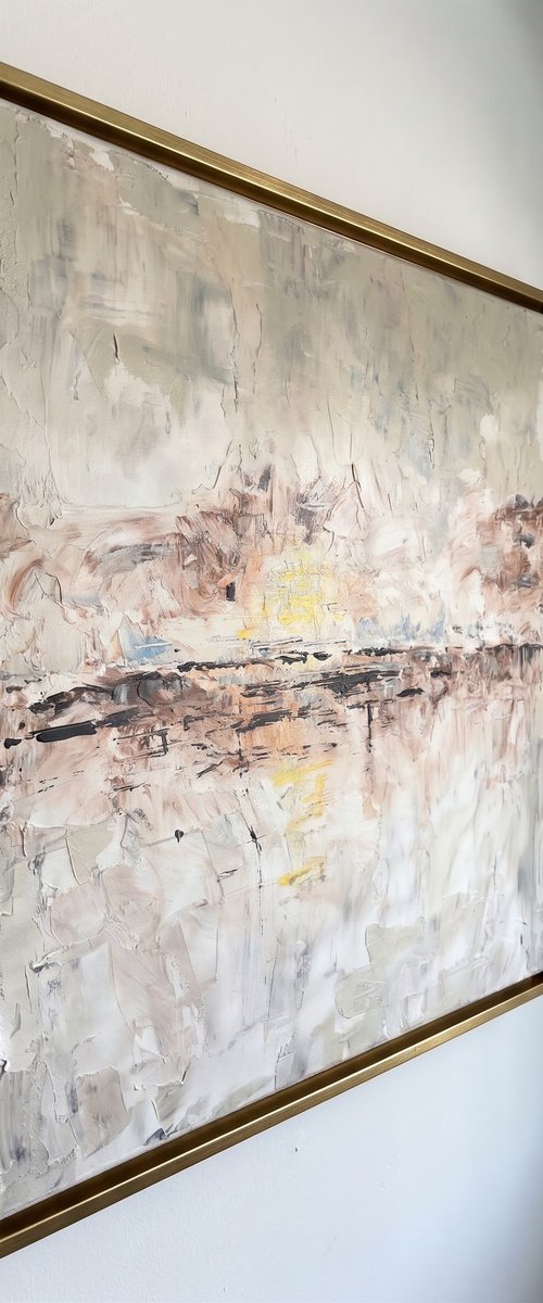 Contemporary Abstract ACRYLIC Framed Painting by Abigail Wilson