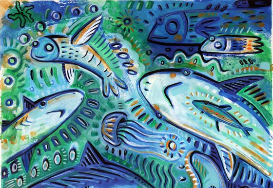 UNDERSEA WORLD 115x215cm