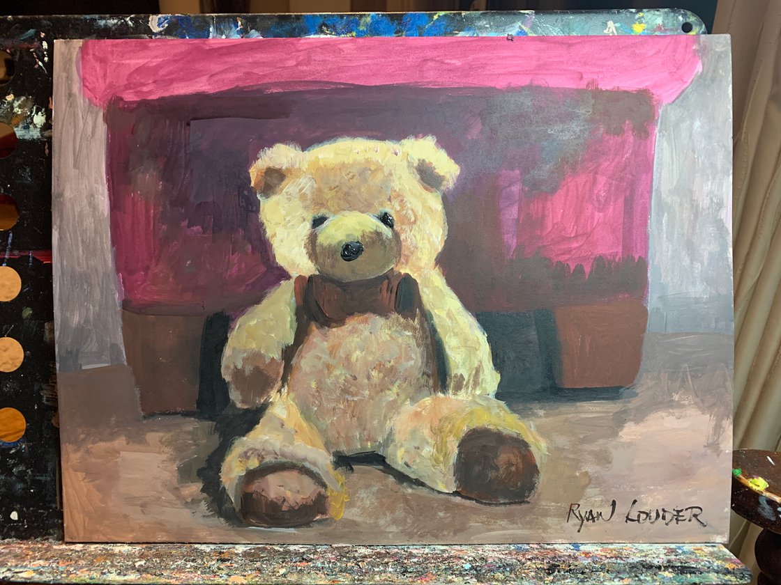 teddy acrylic paint