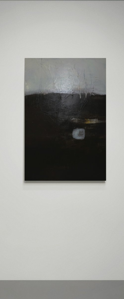 Exhaling Minimalist Painting by Kris Haas