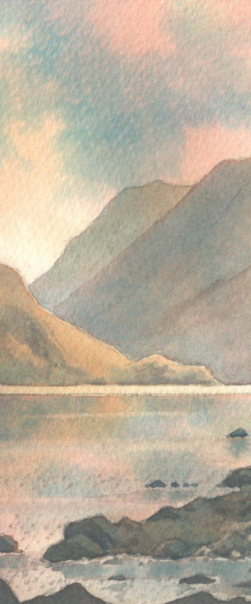 Crummock Water by John Campbell, Mountainpainter.