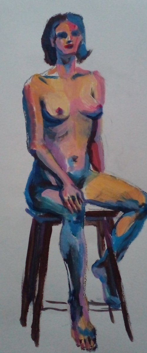 Portrait of Nude Kate 1 by Oxana Raduga