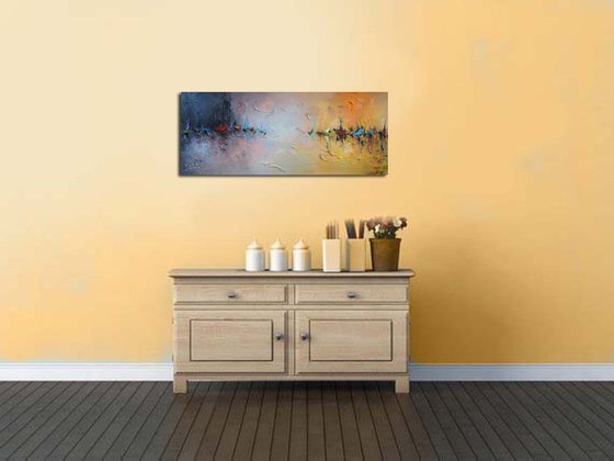 Abstract sea, Abstract Oil Painting on Canvas