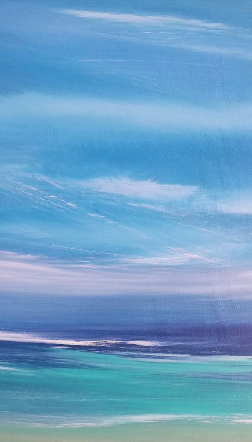 Sit A While (Seascape) by Mel Graham