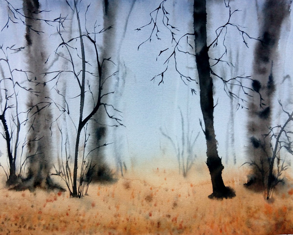 Autumn forest by Marina Zhukova