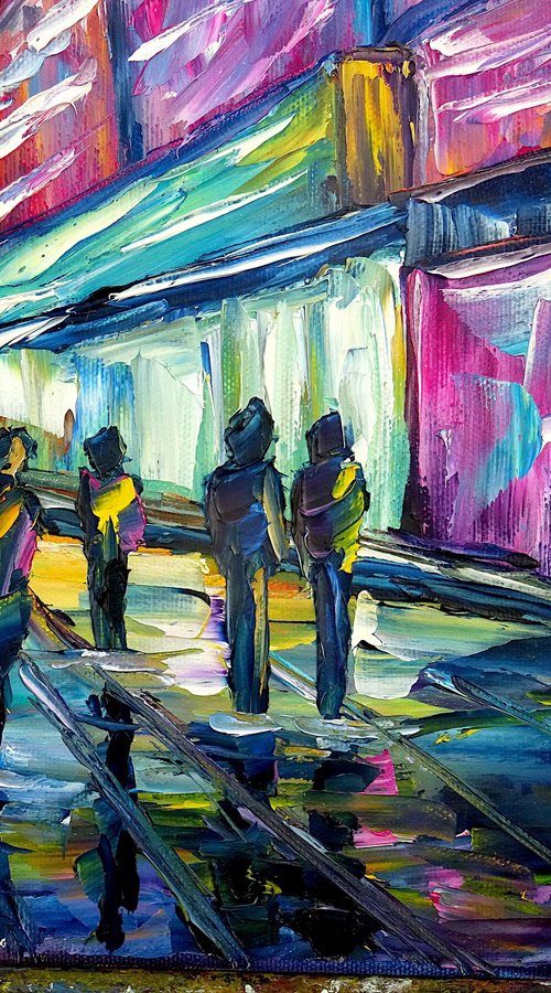 Shanghai at Night by Mirek Kuzniar