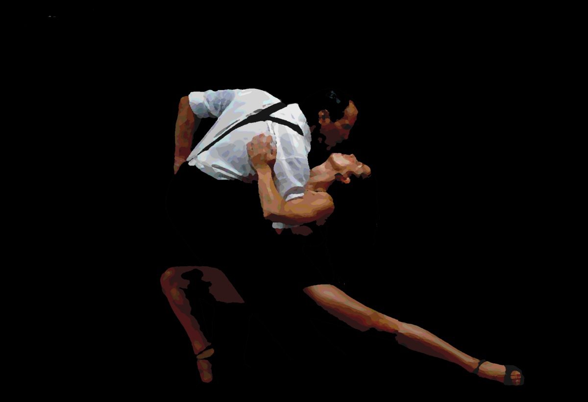 Impressionistic Portrait Giclee Print By Joe Mcharg, 19 X 13, Dancing In The Dark 1913, Original Artwork