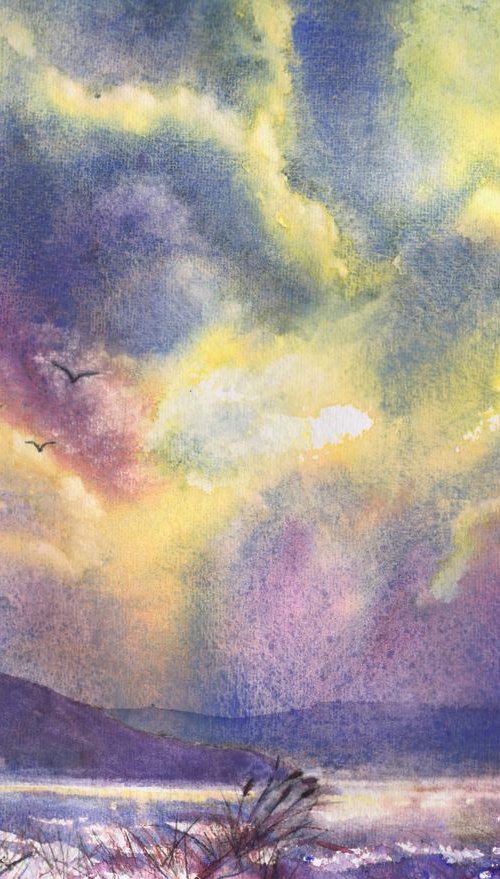 Wild Sky over the Tarn by Michele Wallington