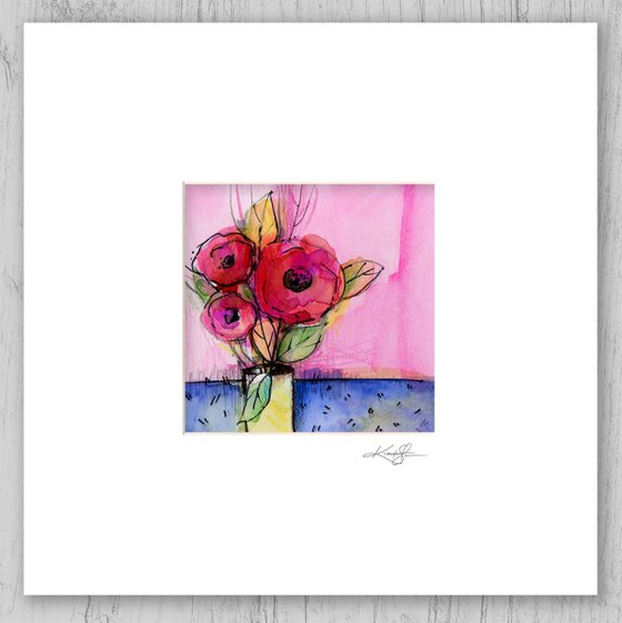 Flowers 30 - Flower Painting by Kathy Morton Stanion