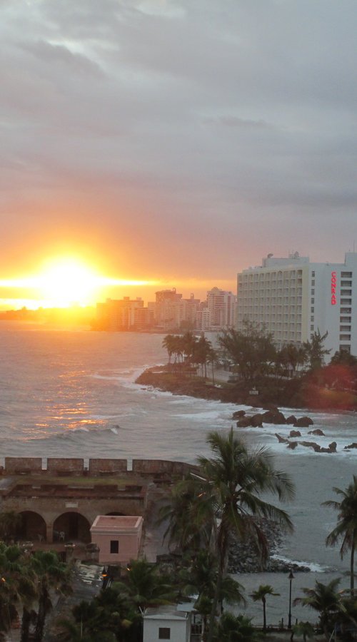 San Geronimo and Condado, Old San Juan, Puerto Rico, at Sunrise by Galina Victoria