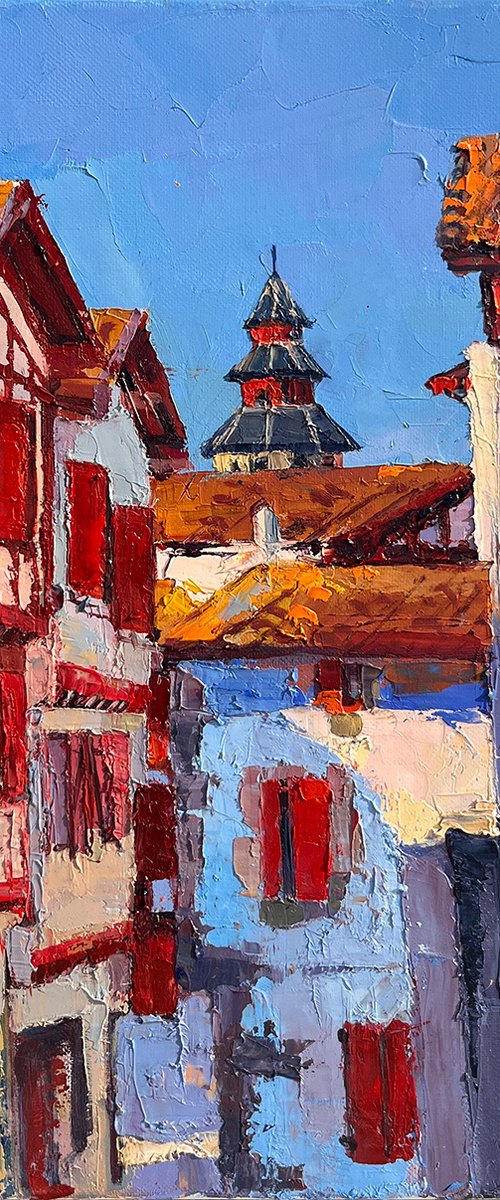 Sunlight and Red Shutters by Elena Recondo