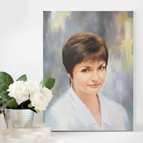 Custom portrait painting from photo - Made to order