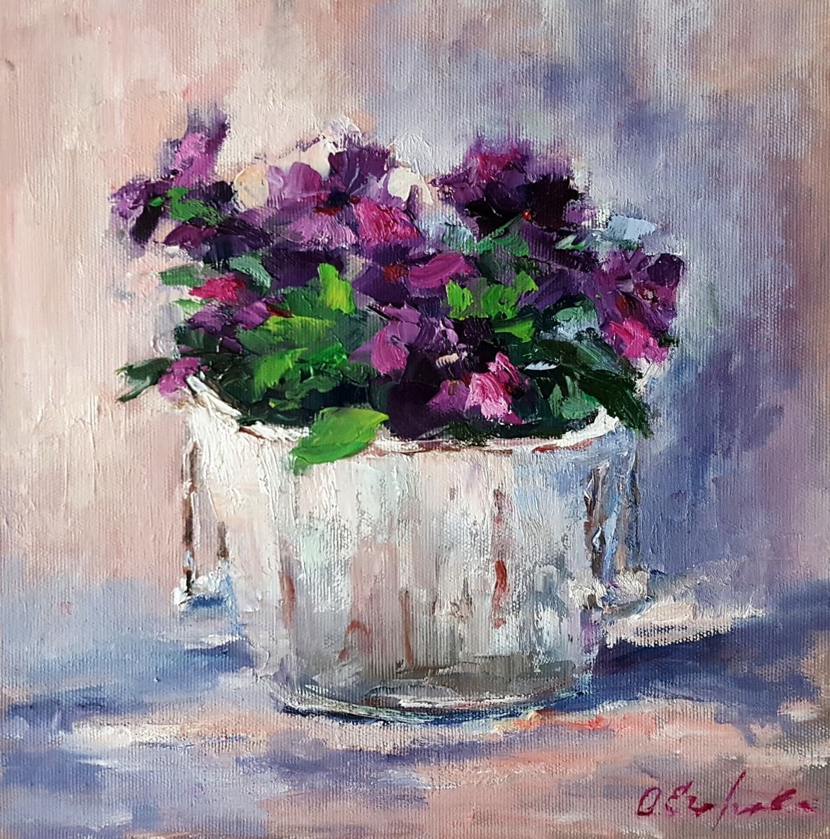 Purple flowers by Olga Egorov