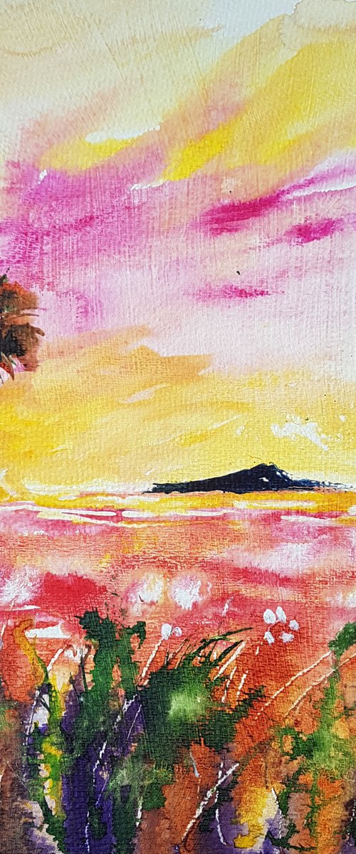 The lonely palm tree by Silvia Flores Vitiello