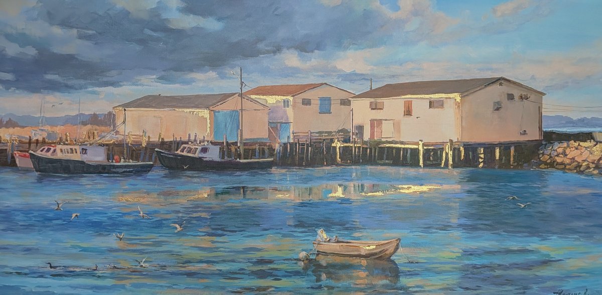 Impressionistic Painting , Shimmering Light By Alexander Koltakov, 36 X 18, Artwork For Sale On Artfinder