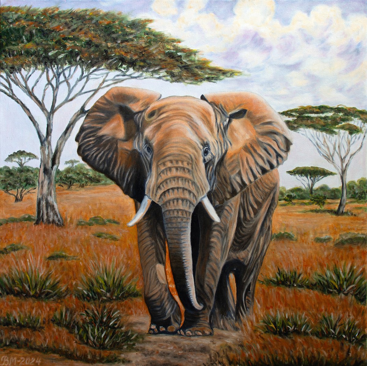 ELEPHANT IN THE WILD by Vera Melnyk