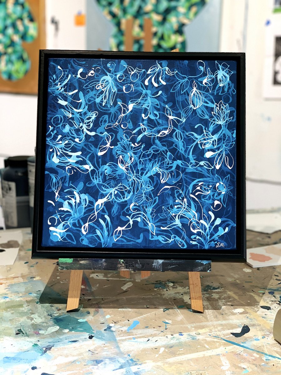 Petite Blue Chiffon No.3 by Sara Richardson Artist