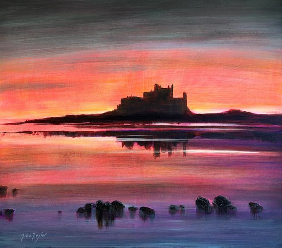 Bamburgh's Tidal Glow