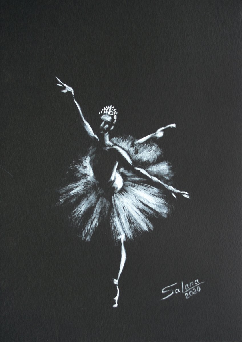 Ballet Dancer I / ORIGINAL PAINTING by Salana Art Gallery