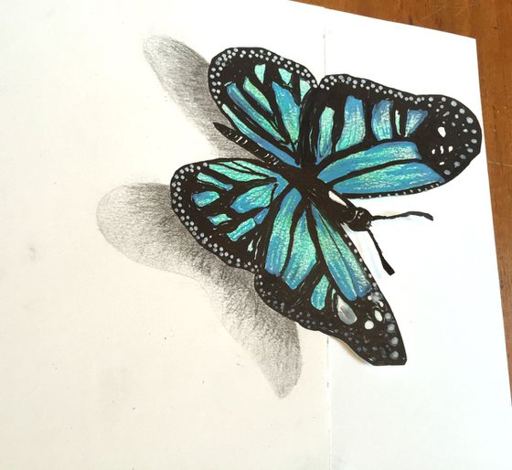 Butterfly 3D Blue
