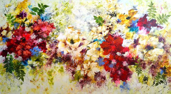 "Vibrant Floral Waltz", XXL
